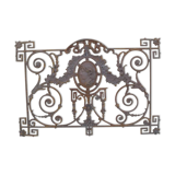 Cast iron balcony grille