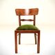 Chaise de bureau vintage vert mother 1930