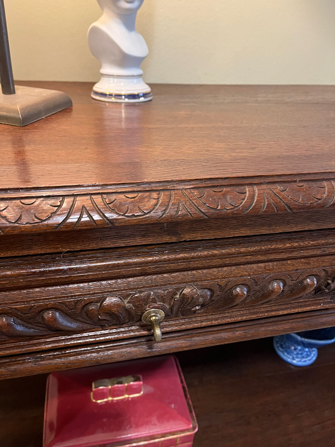 Console or turned wooden service table