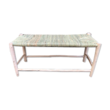 Traditional bench in doum and wood