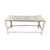 Traditional bench in doum and wood