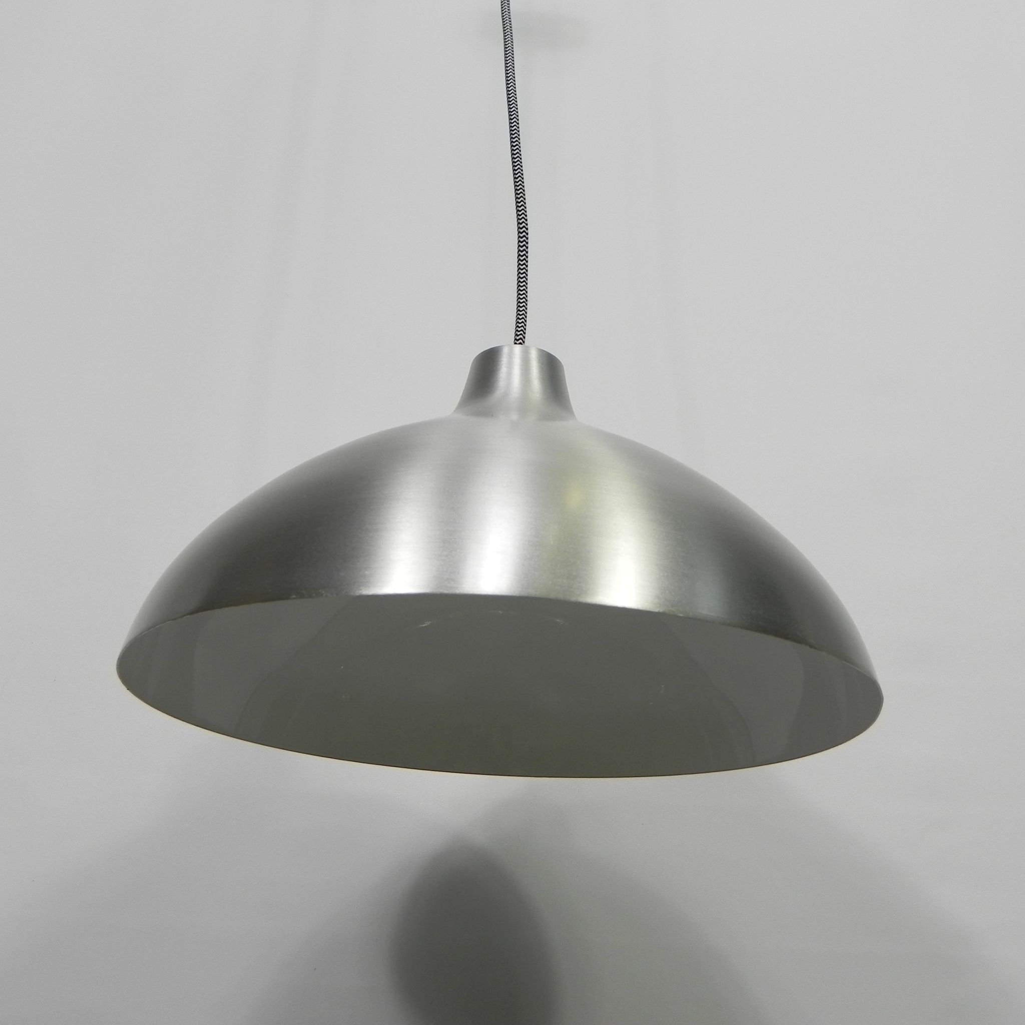 Vintage hanging lamp with aluminum shade