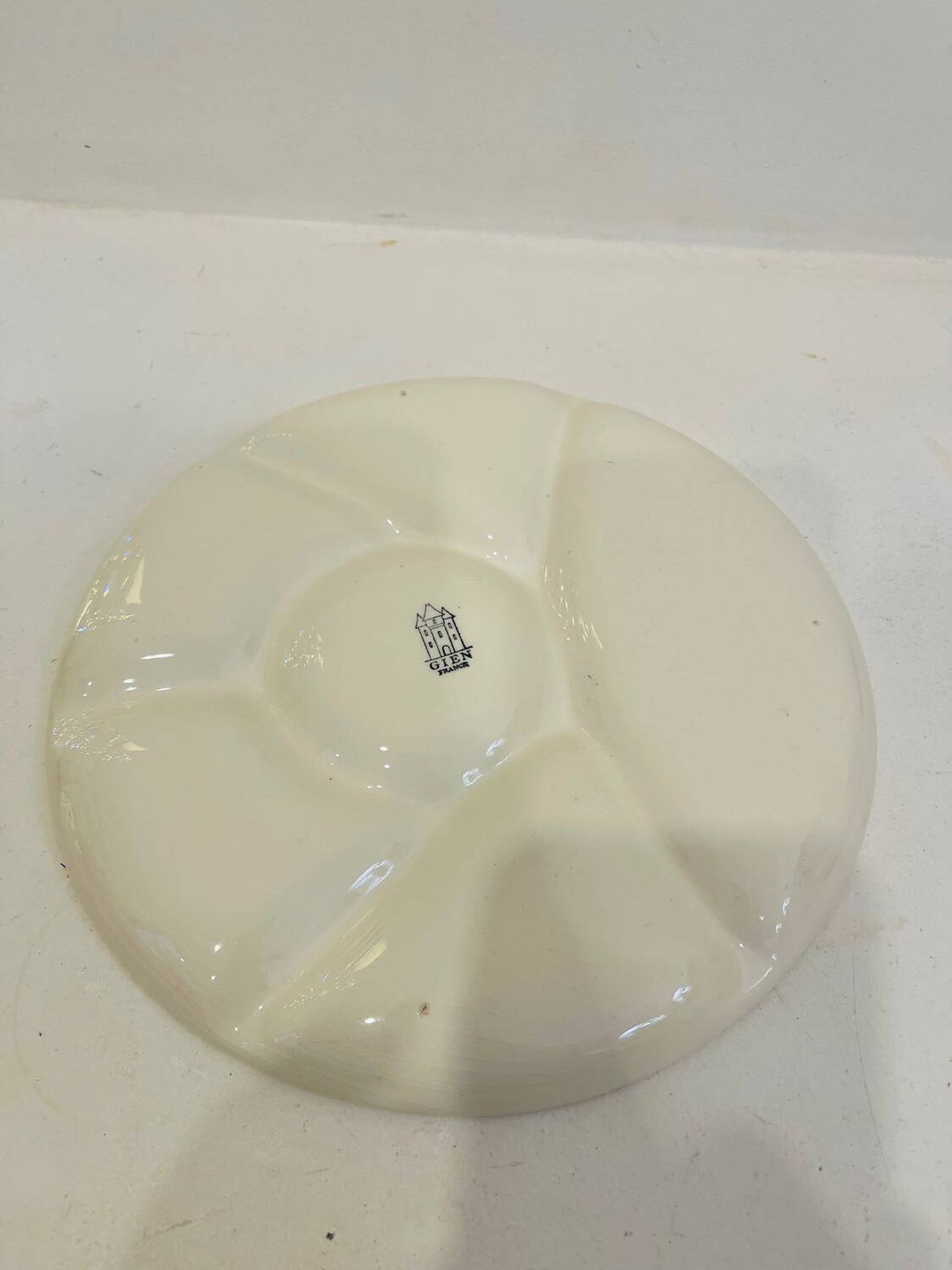 A ceramic aperitif plate – Gien, France, 1950s