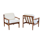 Paire de fauteuil vintage en teck