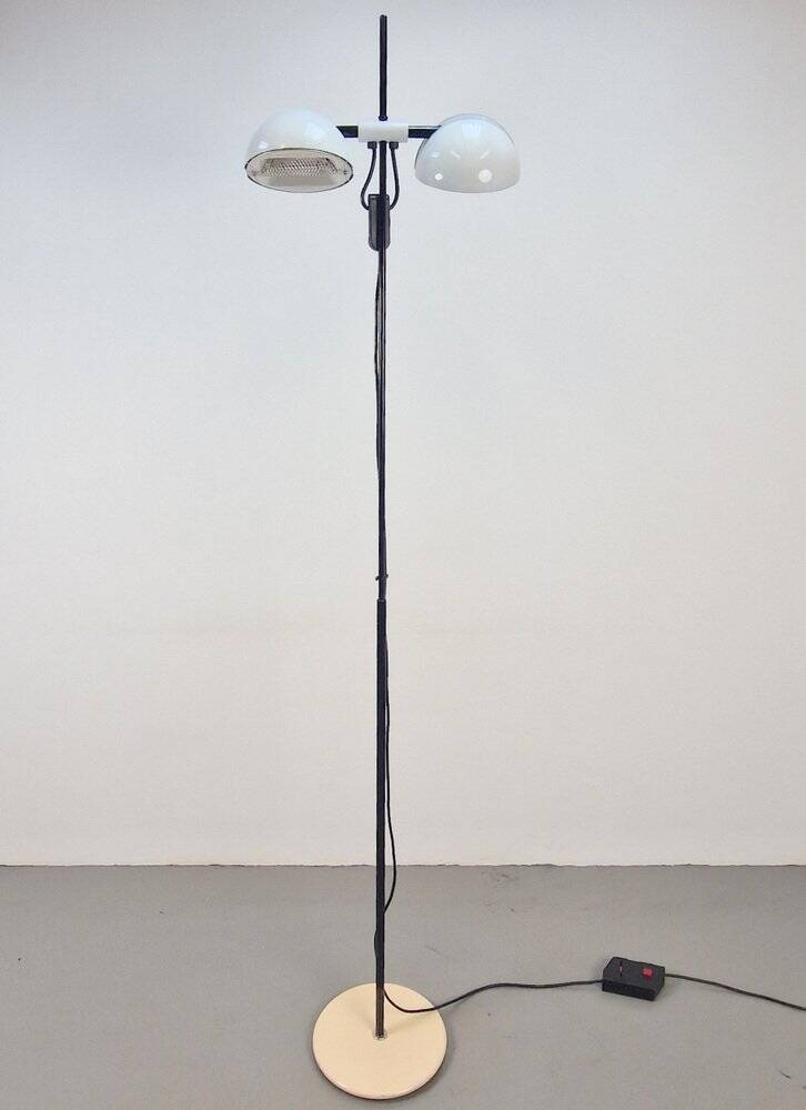 Vintage White Floor Lamp from Valenti Milano, Italy, 1970s