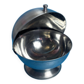 Vintage stainless steel sugar bowl