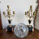 Cut crystal round vase – circa 1950