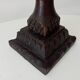 Cendrier sur pied vintage en bois sculpté