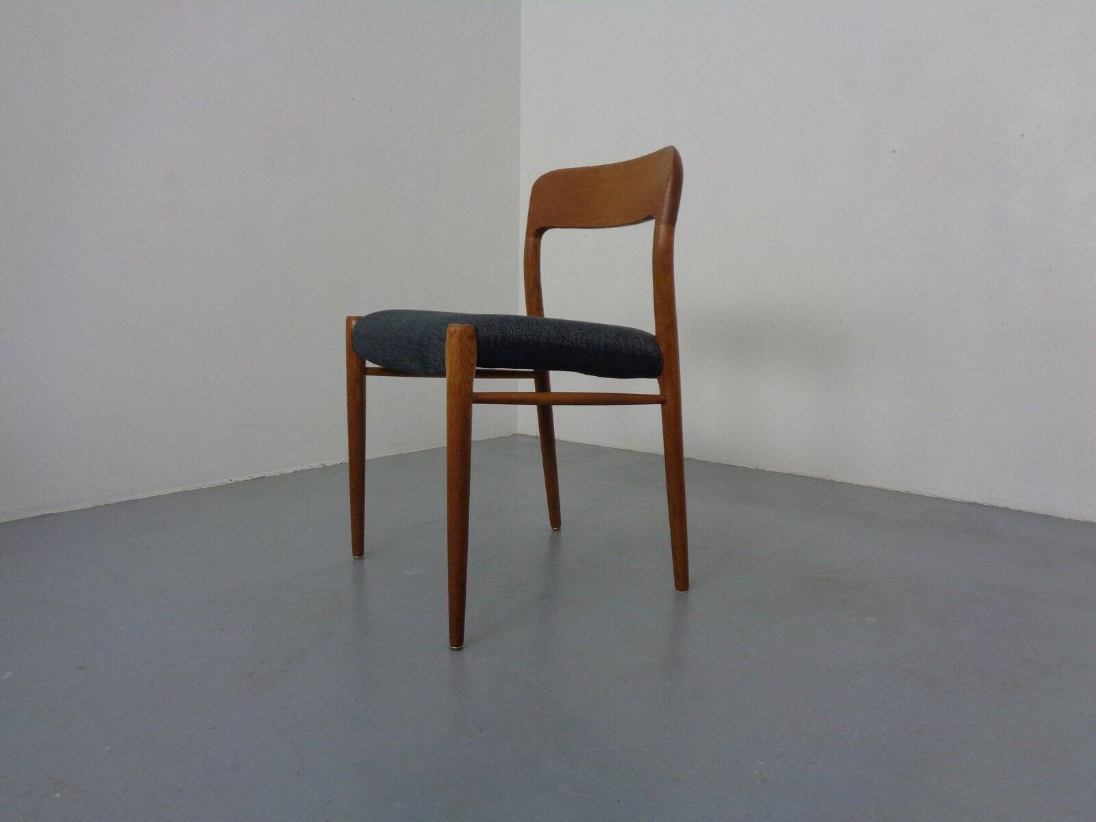 Model 75 Chair in Oak by Niels Otto Møller for J.L. Møllers, 1960s