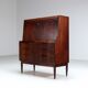 Bureau secrétaire Erling Torvits en palissandre Klim Mobelfabrik Danemark 1960