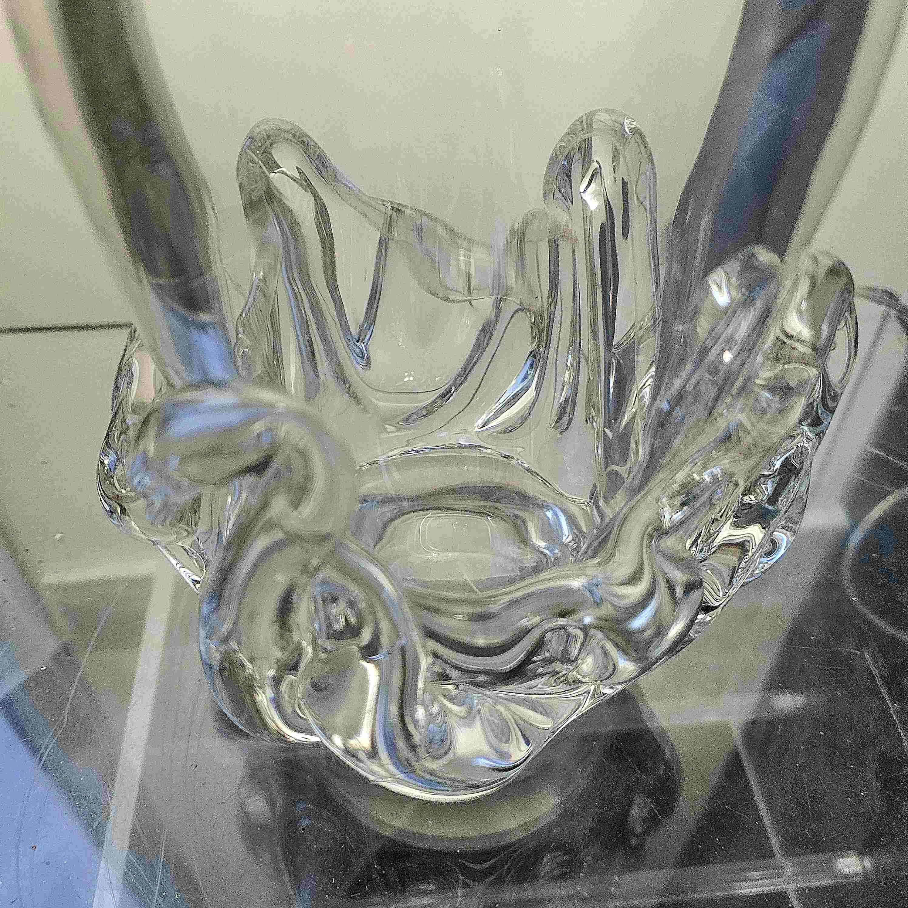 Daum, lampe SIrius en cristal, modèle de Michel Daum vers 1952