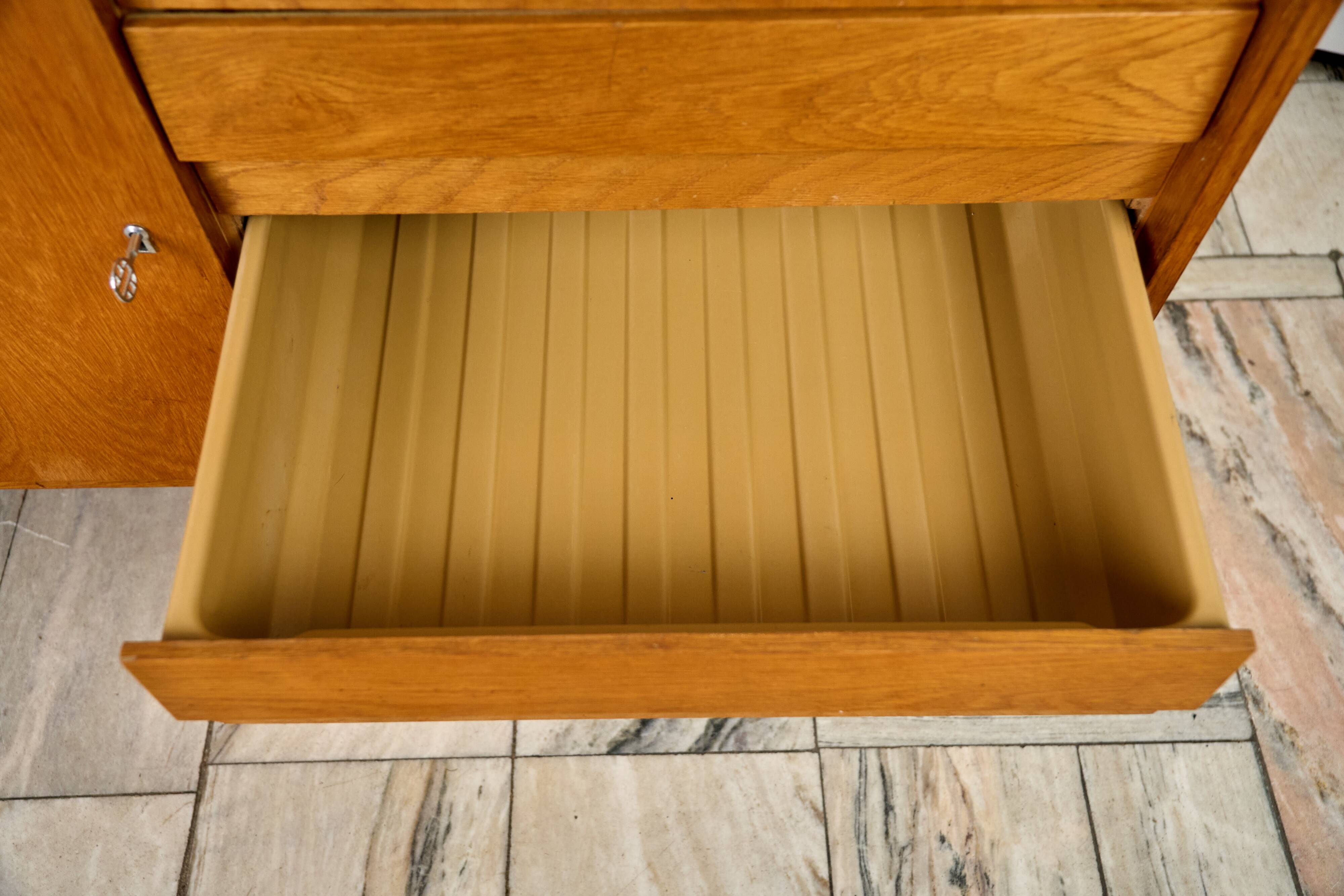 Vintage Oak Sideboard by Jiří Jiroutek, 1960s, Czechoslovakia