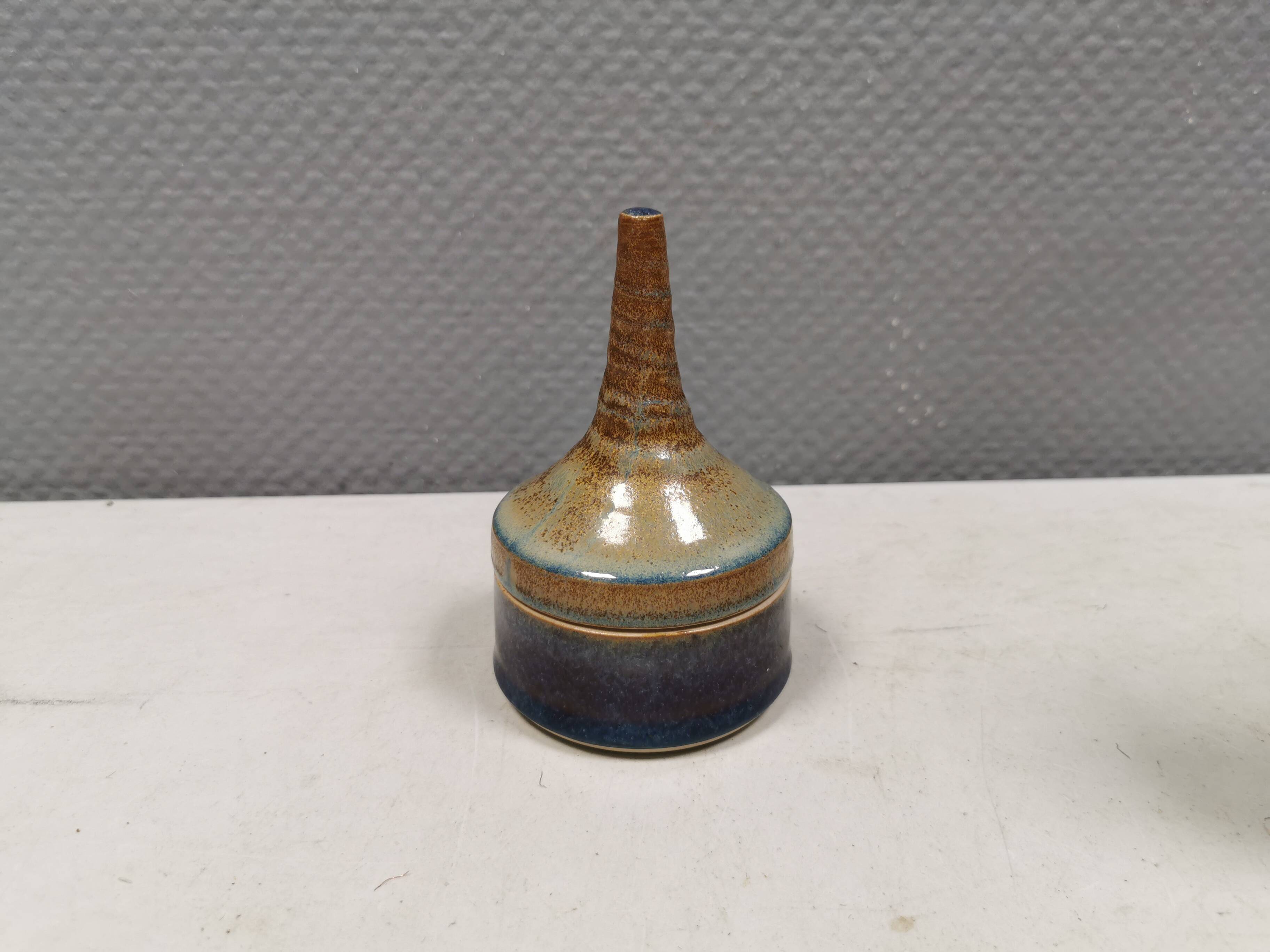 An incredibly beautiful lidded jar from Hampen Keramik, Denmark 1990s