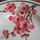 Set of 6 Terre de Fer St Amand "cherry" deep plates