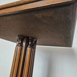 Table d'échecs en onyx sur pied en bois