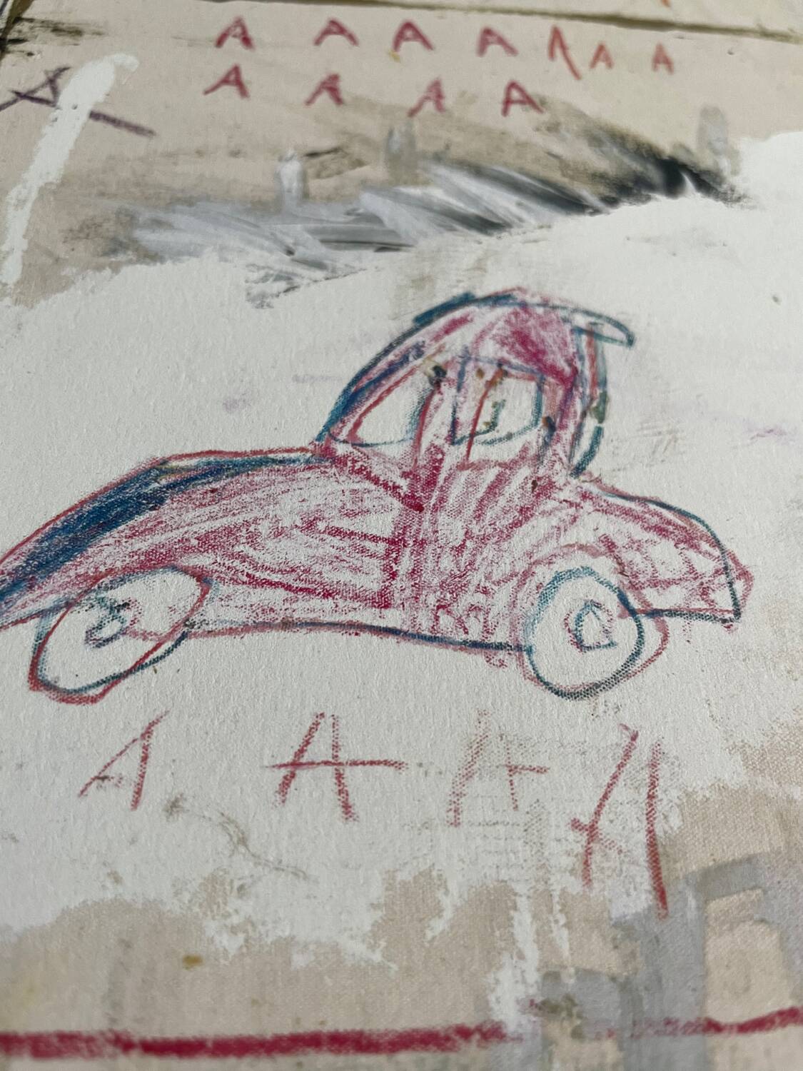 Jean michel basquiat, old cars 1981, sous licence artestar ny