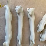 Set of 11 Art Deco zoomorphic knife holders