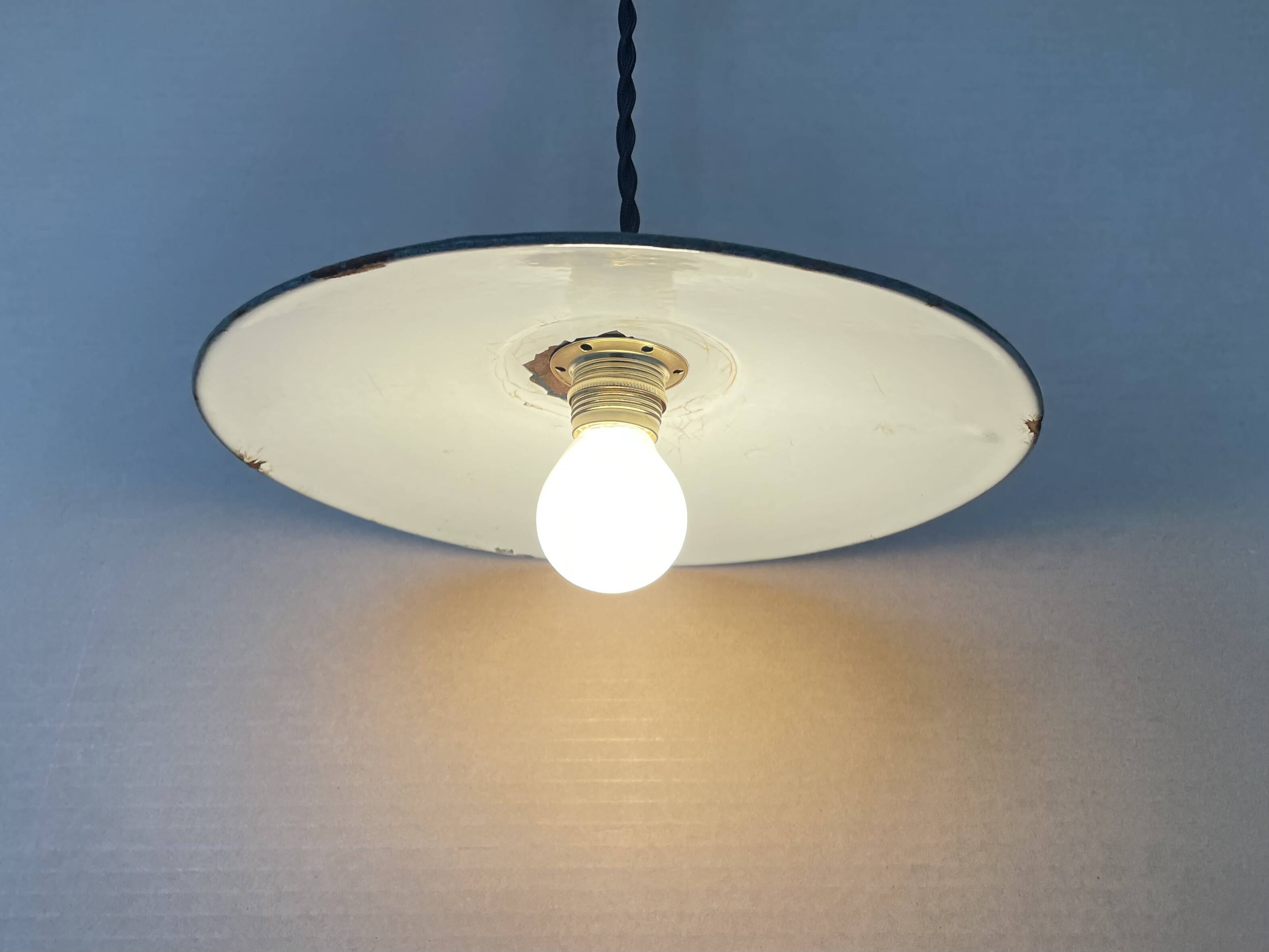 Old industrial pendant light