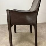 Mario Bellini leather armchair for Cassina, model CAB 413