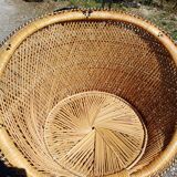 Pair of Vintage Wicker Armchairs