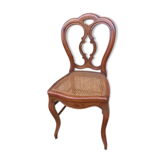 Louis Philippe era cannage chair old vintage seat