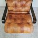 Fauteuil pivotant cuir scandinave