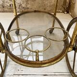 Cart serves brass bar