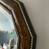 Large vintage Italian wooden mirror