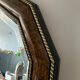 Large vintage Italian wooden mirror