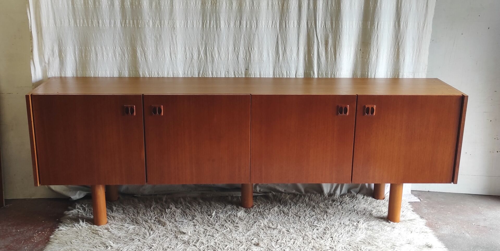 Teak sideboard in Scandinavian style - 1960s/70s