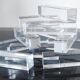 Set of 12 vintage crystal knife rests in Art Deco style