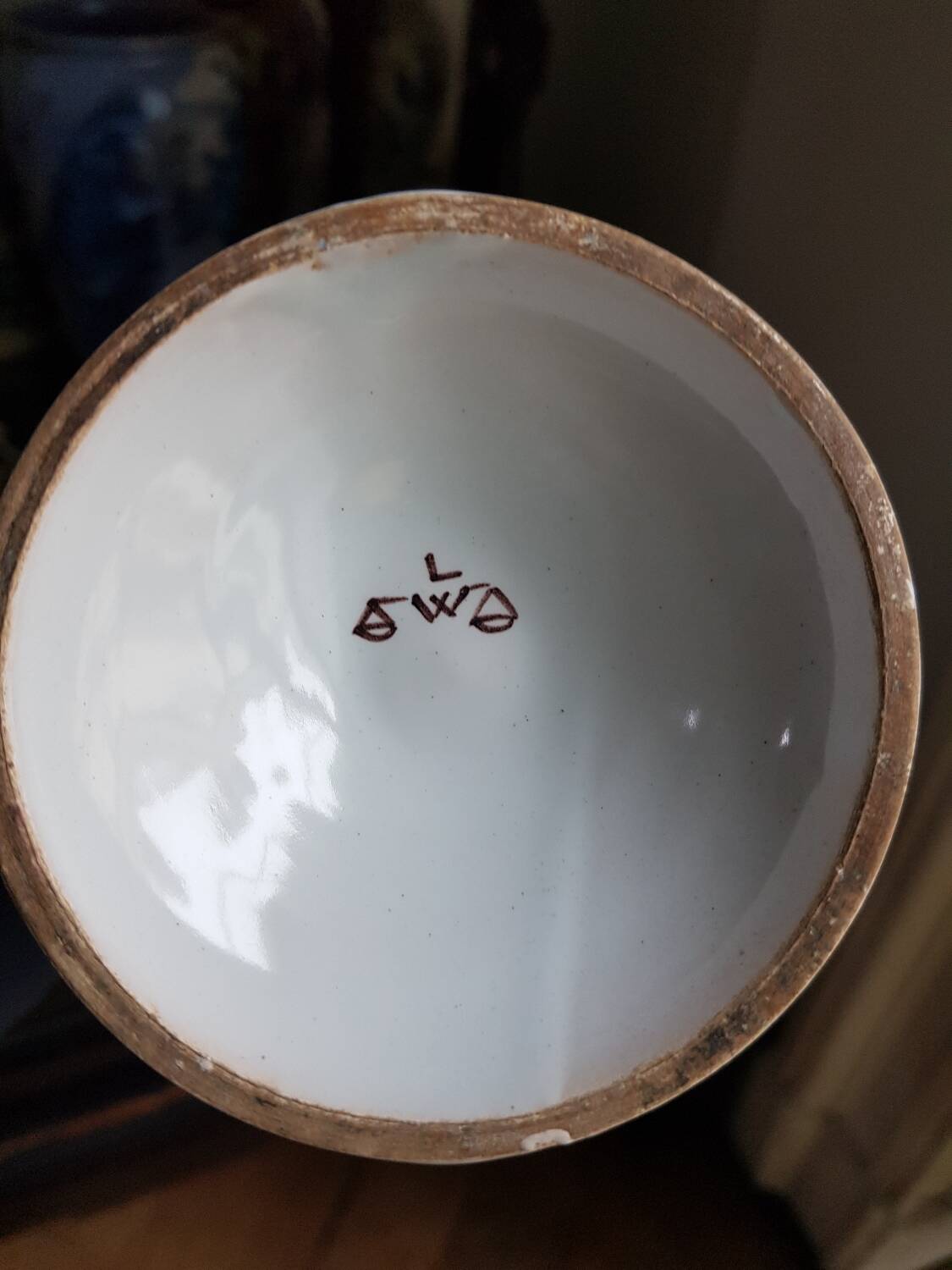 Old ceramic apothecary pot