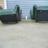 Pair of Schesterfield armchairs
