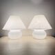 Limburg Glashütte glass table lamp mushroom , 1970’s