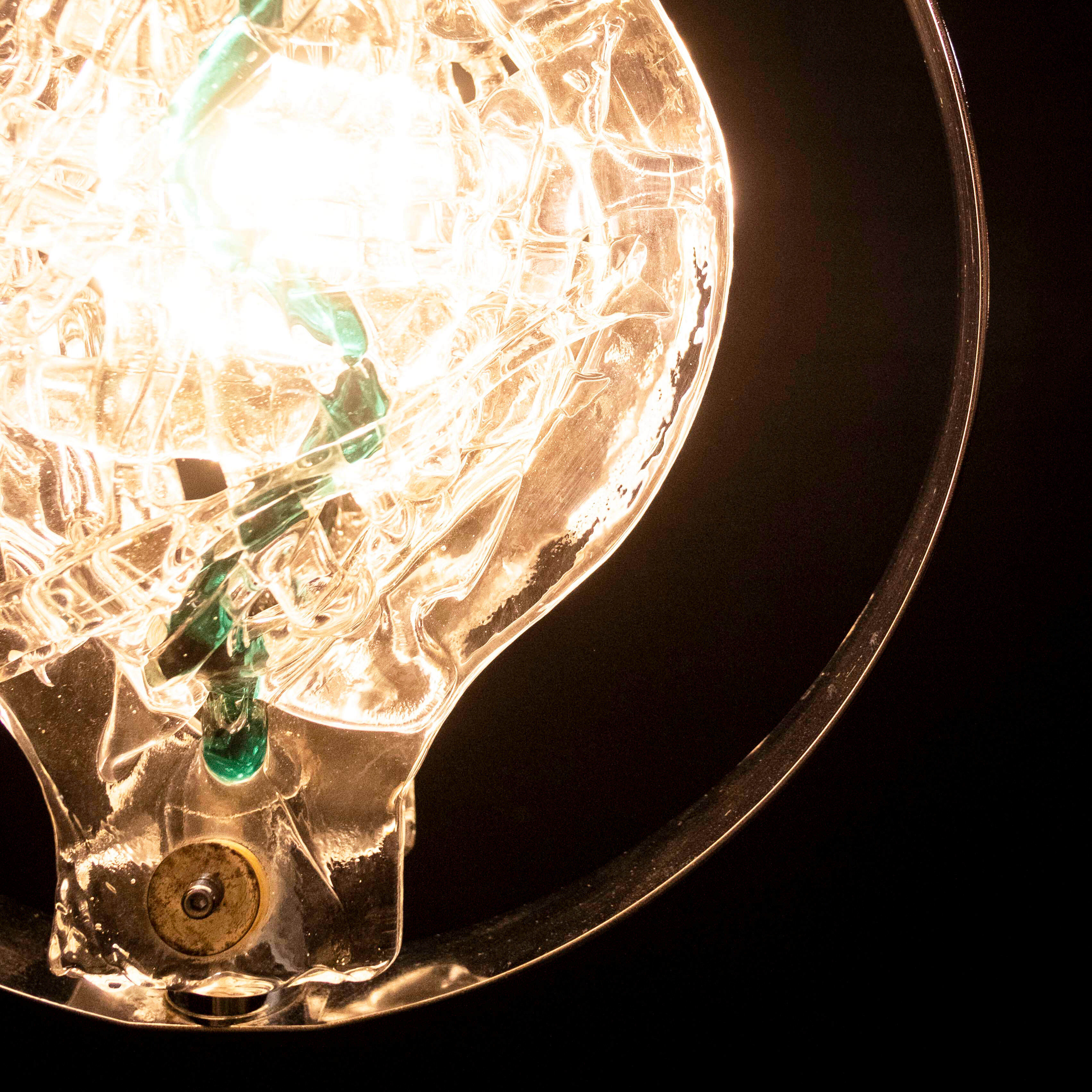 Ceiling Lamp in Murano Glass by Toni Zuccheri