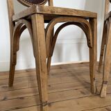Set of 2 antique Baumann bistro chairs