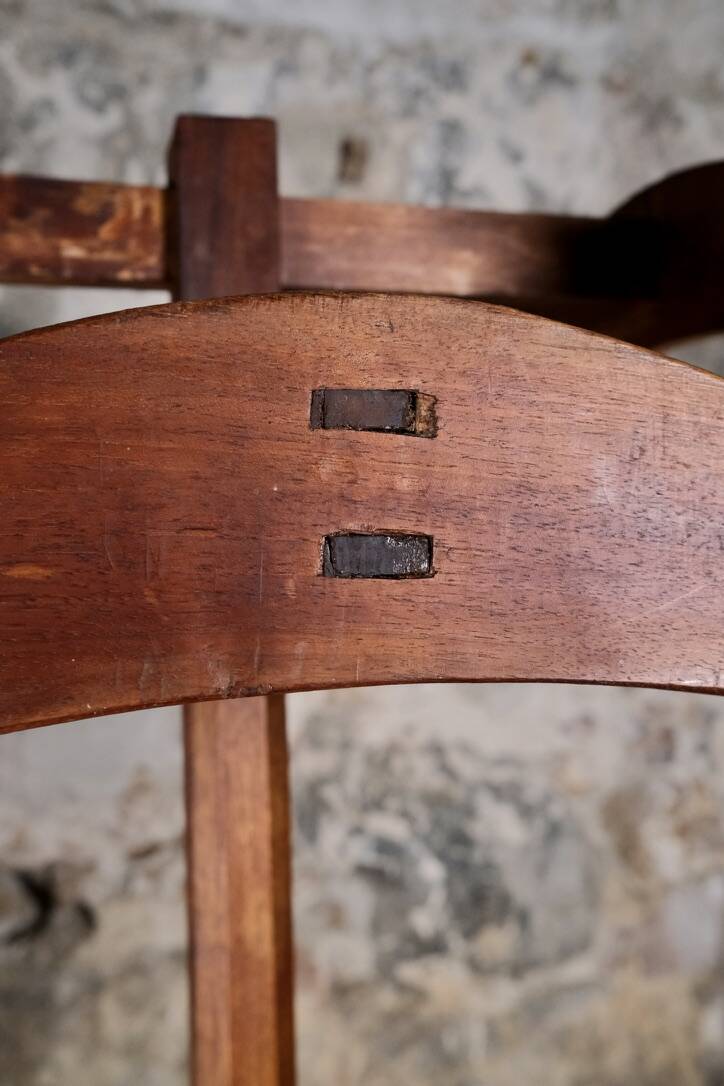 Oak coat rack, France, early 20th century