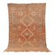 Peach Vintage Moroccan Rug 173 x 277 cm, Berber Wool Rug, Handmade Rug Boho