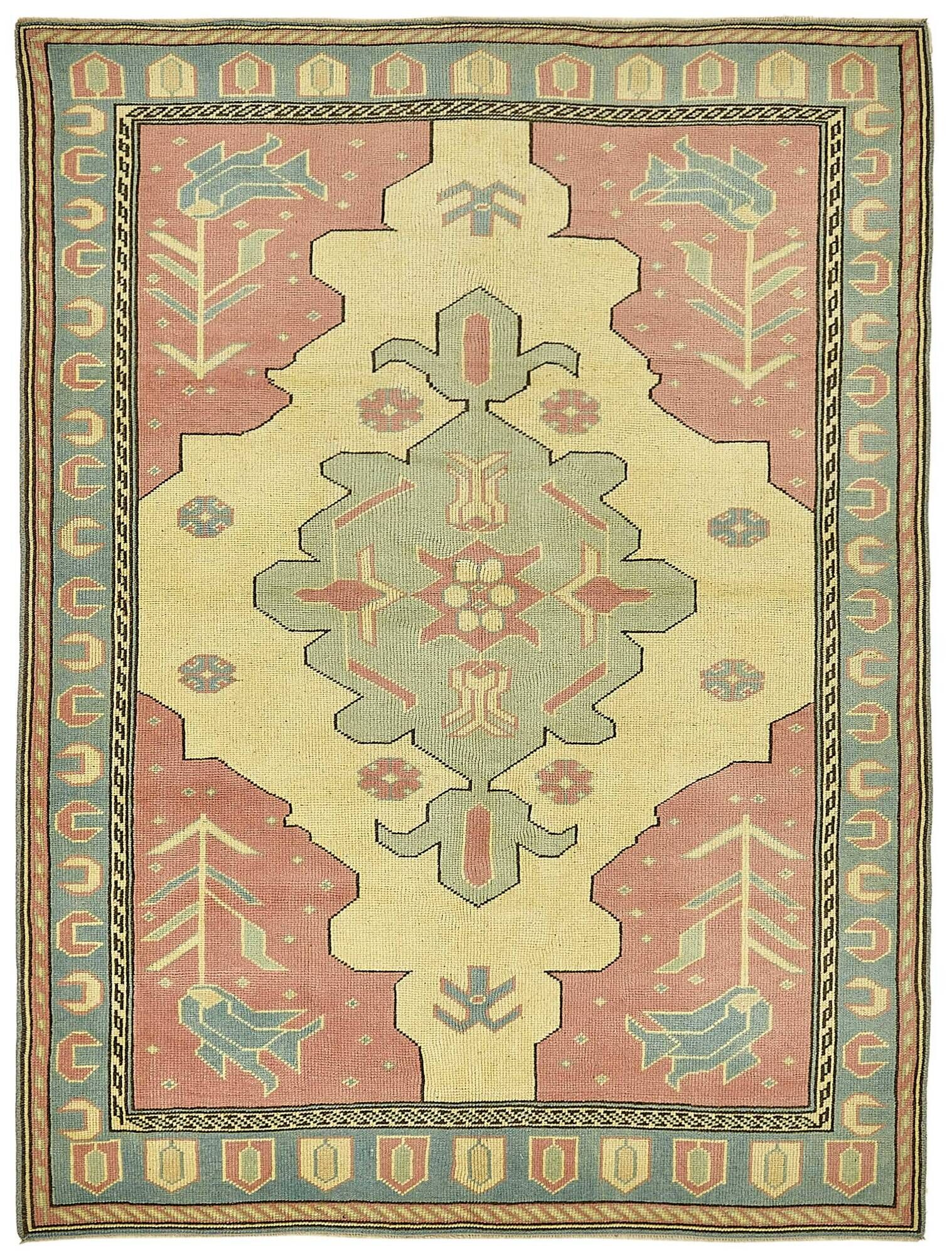 Tapis vintage anatolien turc 152 cm x 200 cm