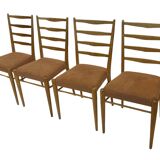 Suite de 4 chaises vintage Cees Braakman Pastoe ST09 années 50