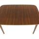 Table de salle à manger scandinave extensible en noyer, Suède, 1960