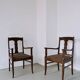 Biedermeier satin birch armchairs | Sweden | set of 2