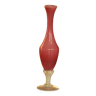 Ancien vase en opaline rose