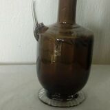 Carafe en verre émaillé fin 19eme