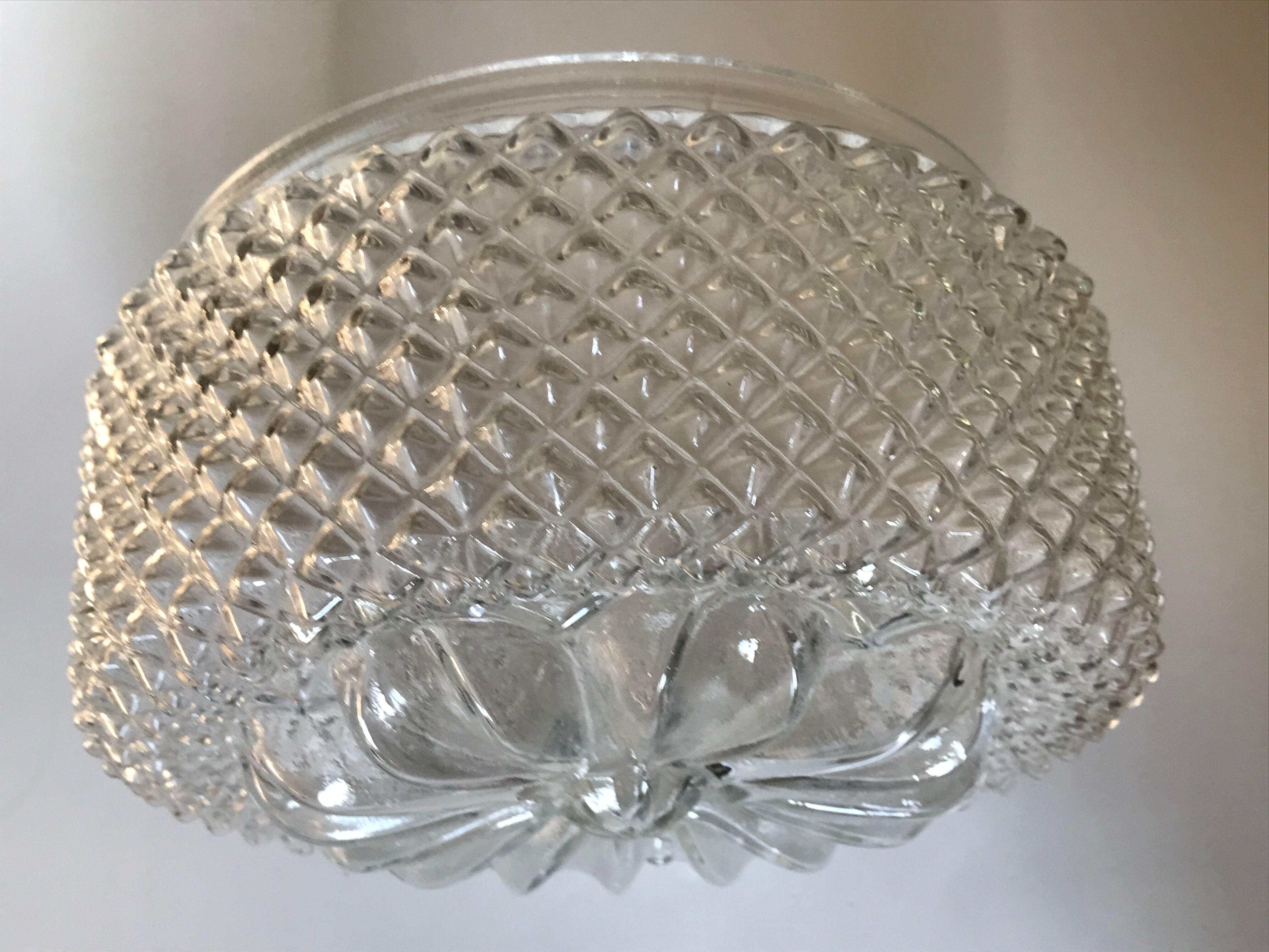 Vintage moulded glass ceiling light