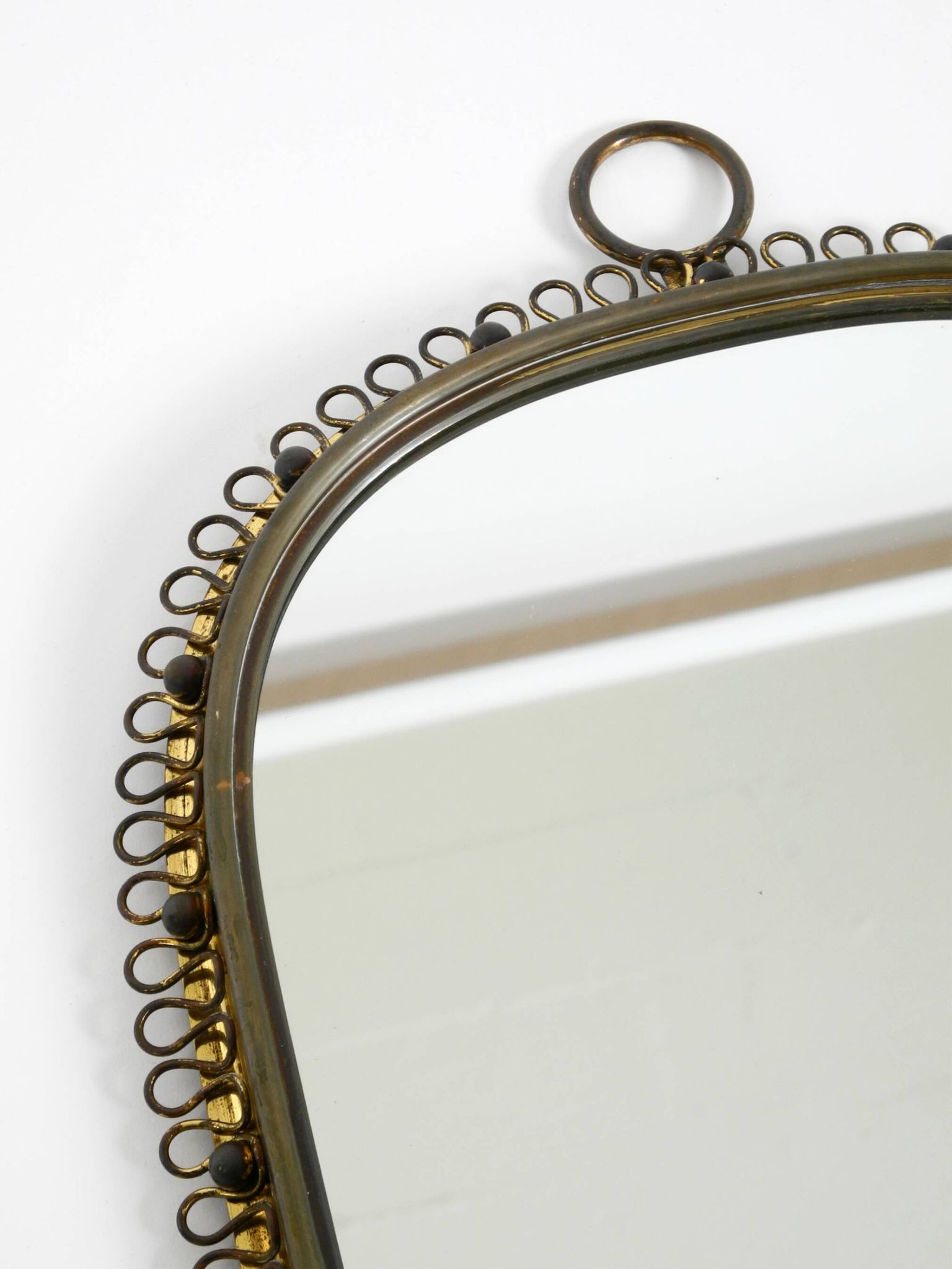 Mid century brass wall mirror by Josef Frank for Svenskt Tenn Sweden