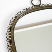 Mid century brass wall mirror by Josef Frank for Svenskt Tenn Sweden