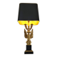 Empire style brass eagle table lamp by Lusterie Deknudt, 1970s
