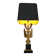 Empire style brass eagle table lamp by Lusterie Deknudt, 1970s