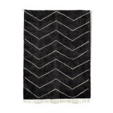 Modern Moroccan carpet black
